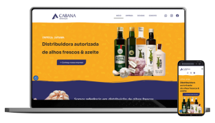 Criação de site profissional para empresa Cabana Importação