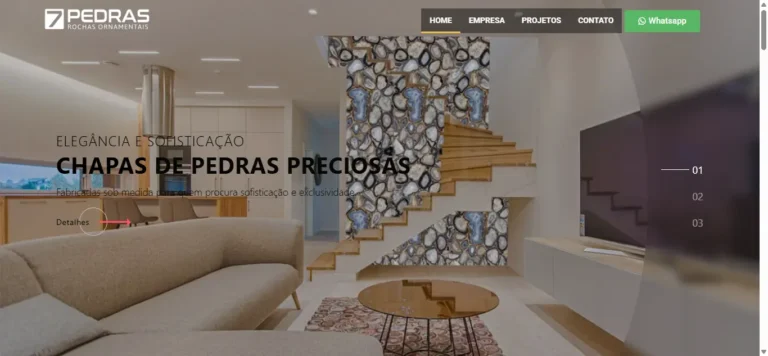 site institucional sete pedras
